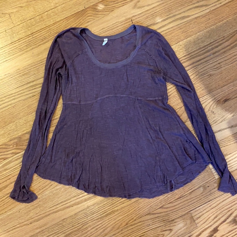 Intimately Free People Semi Sheer Weekends Layer Tee, excellent condition.